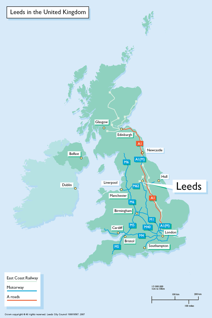 ...Leeds maps - Leeds in the UK